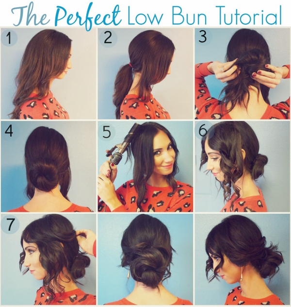 Fotolektionen von einfachen Frisuren für jeden Tag