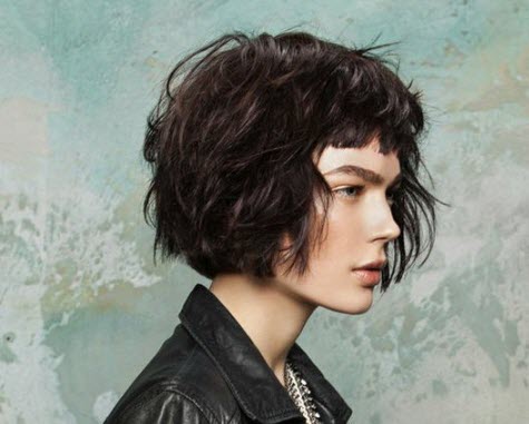 Haarschnitte mit kurzem Pony