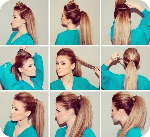 Einfache DIY-Frisuren. Schritt für Schritt Fotos