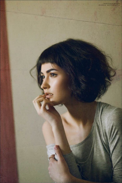 Haarschnitte mit kurzem Pony