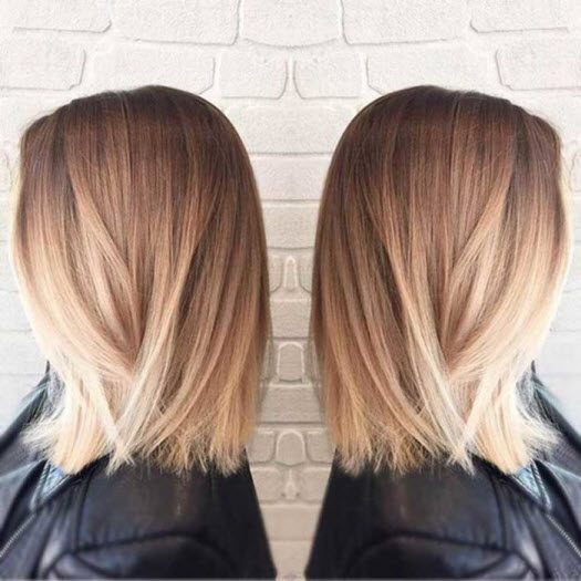 Shatush auf einem länglichen Quadrat färben