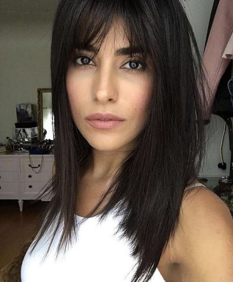 Pony für mittleres Haar