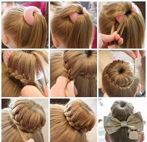 Frisuren mit Schleifen und Bändern