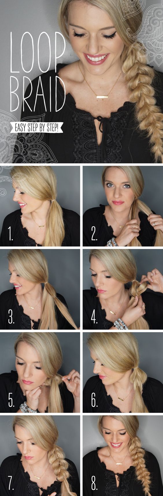 Sehr schönes Flechtwerk für langes Haar.