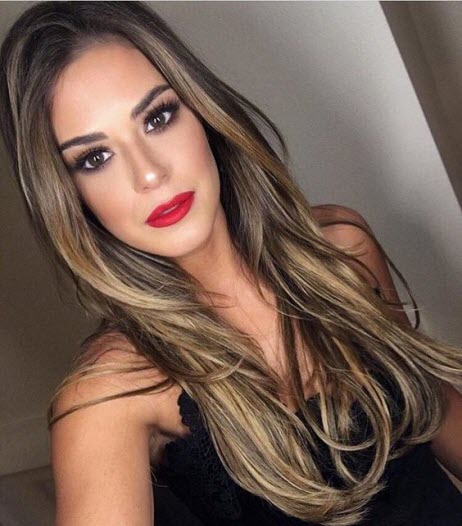 Haarschnitt-Kaskadenfoto