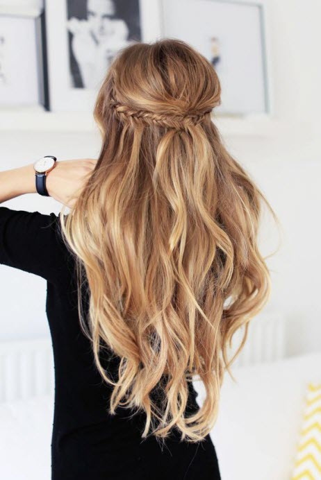 Balayage auf blondem Haar färben