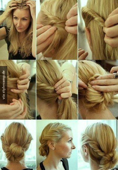 Abendfrisuren für mittleres Haar