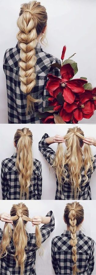 Schöne Frisuren mit Schritt für Schritt Fotos