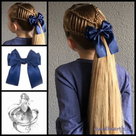 Schönes Flechten für langes Haar