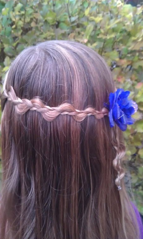 Interessante Frisuren für Mädchen: Foto