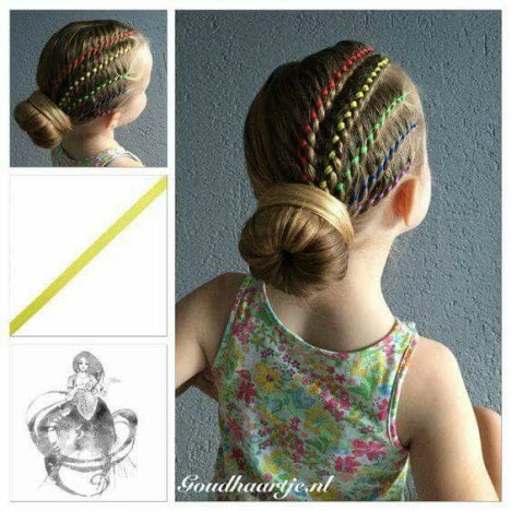 Schönes Flechten für langes Haar