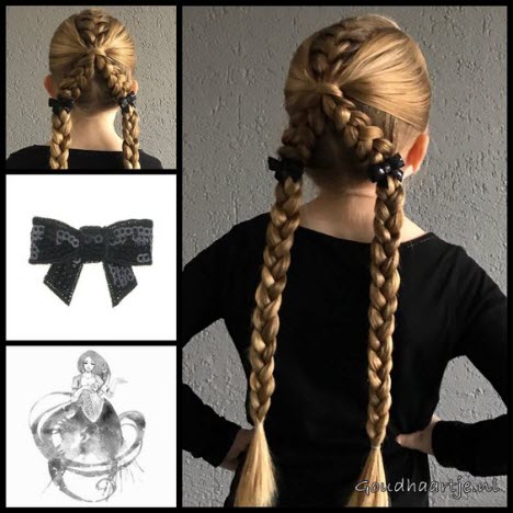 Schönes Flechten für langes Haar