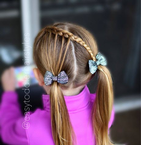 Frisuren zur Schule: Foto