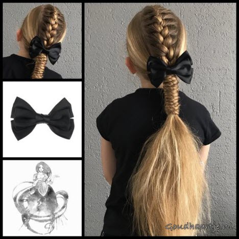 Schönes Flechten für langes Haar