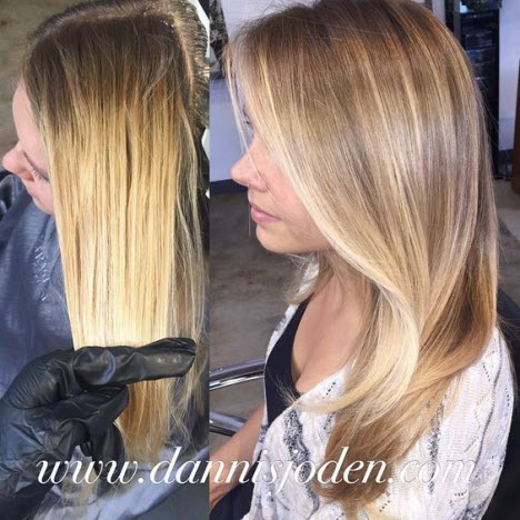 Haarbräunung: Vorher-Nachher-Fotos