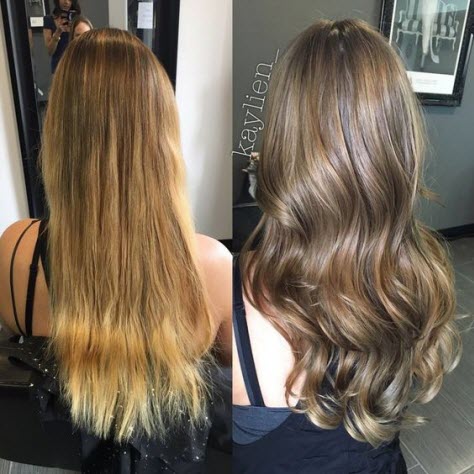 Haarbräunung: Vorher-Nachher-Fotos