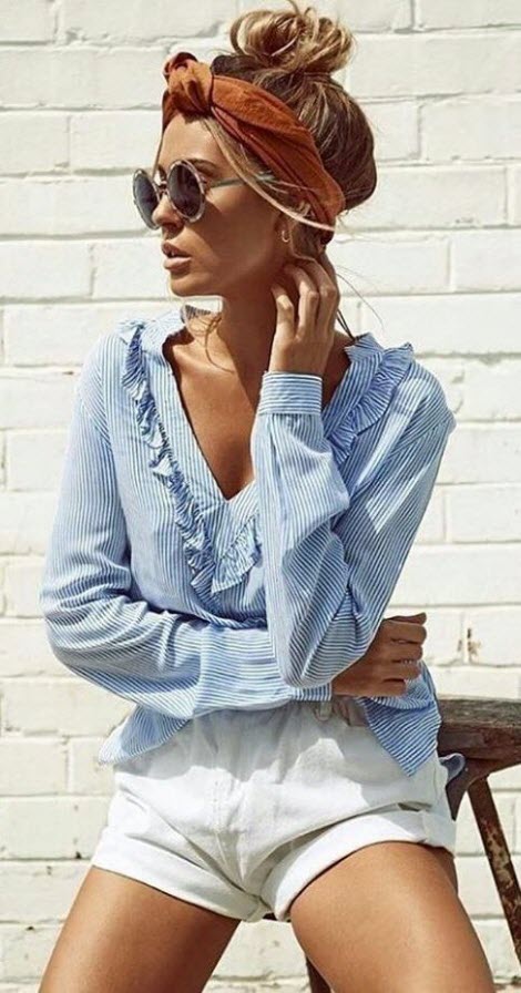 Wie man einen schönen langen Haarschal bindet