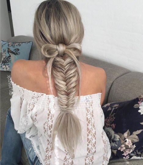 Weben für langes Haar