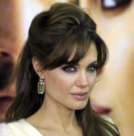 Langes Haar mit Pony