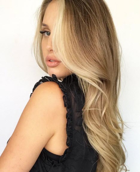 Foto mit langen Haaren