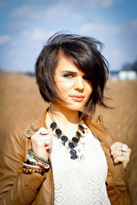 Foto mit kurzen Haaren