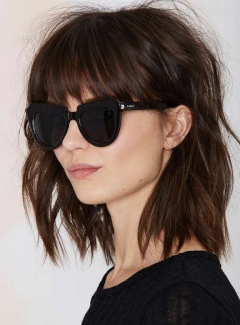 Foto von Haaren mit Pony