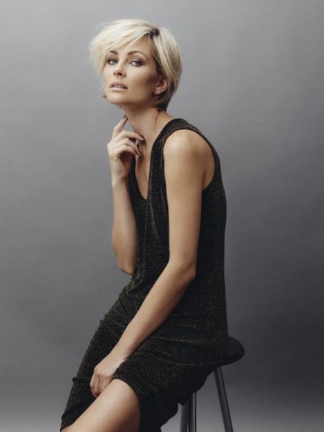 Foto mit kurzen Haaren