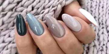 Trendige Maniküre mit Farbverlauf