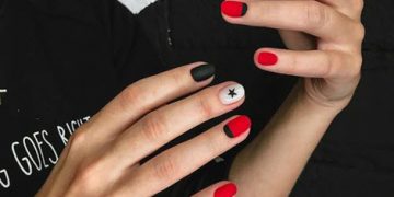 Maniküre-Minimalismus im Stil der Geometrie: Ideen 2024