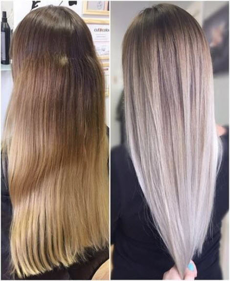 Modische Arten der Haarfärbung 2024: Vorher-Nachher-Fotos