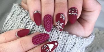 Ideen für die Wintermatte Maniküre 2024-2025