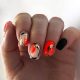 Rote Maniküre: neuer Herbst 2024