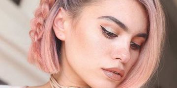 Frisuren für die Schule mit Flechtelementen