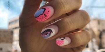 Tropische Sommermaniküre