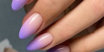 Ombre-Maniküre mit Farbverlauf